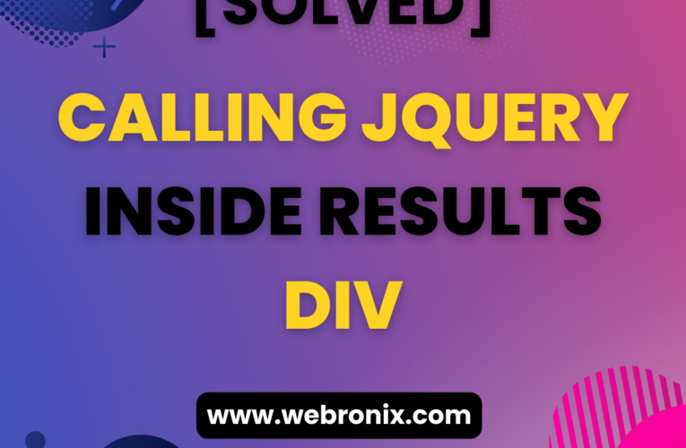 [SCRIPT]-CALLING JQUERY INSIDE RESULTS DIV