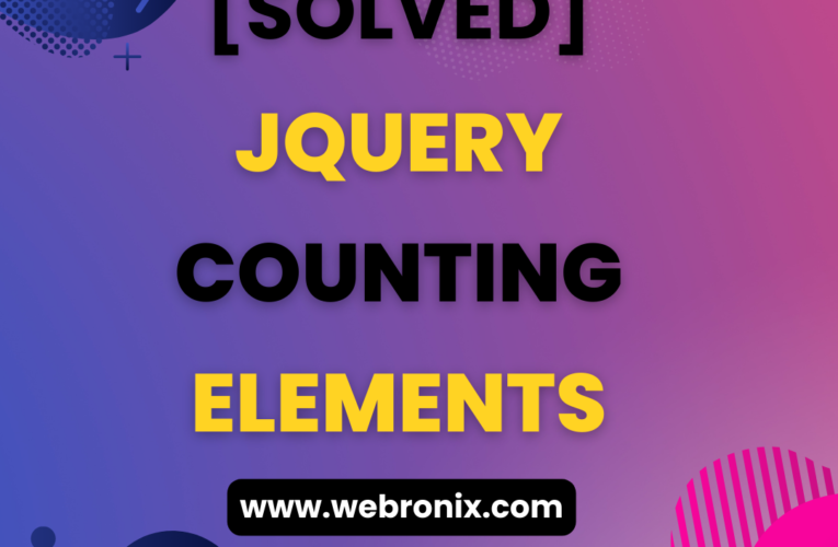 [SCRIPT]-JQUERY COUNTING ELEMENTS