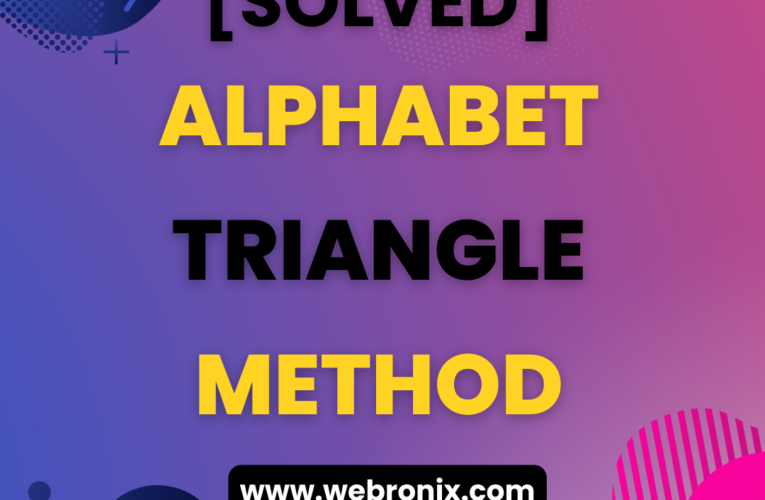 Alphabet Triangle Method